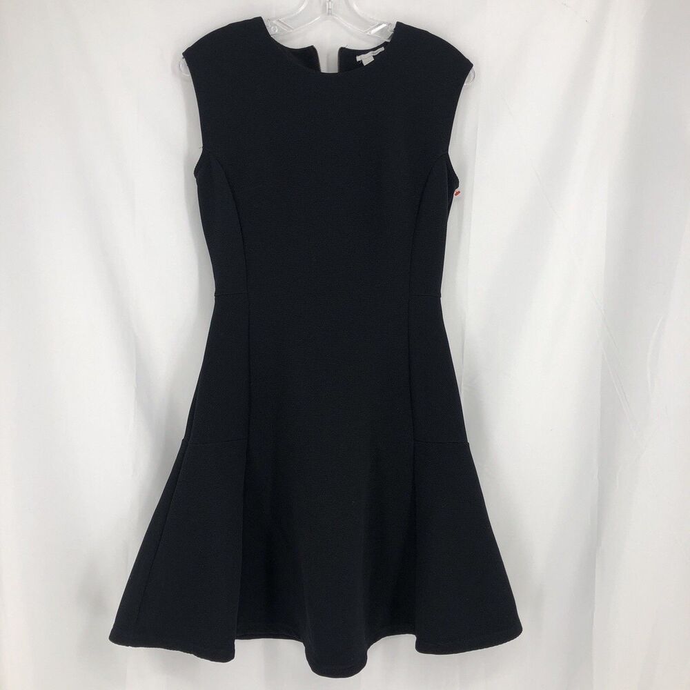 Halogen Women's Sleeveless Black Fit-and-Flare Dress - Size Small